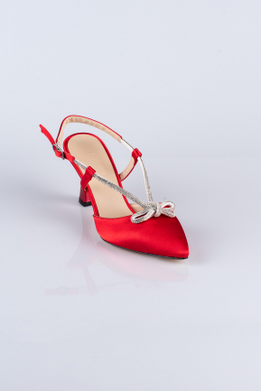 Chaussure Satin Rouge AB1084