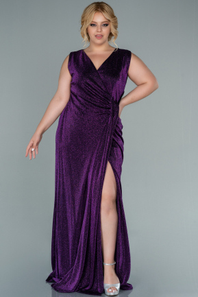 Robe De Soirée Grande Taille Longue Violet ABU2301