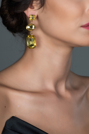 Boucle d'Oreille Jaune BJ042