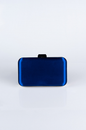 Sac de Soirée Luxe Satin Bleu Saxe SH802