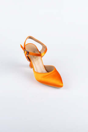 Chaussure de soirée Satin Orange AB1086