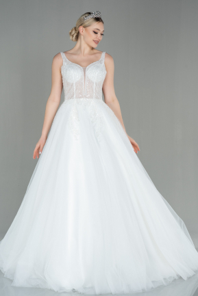 White Wedding Dress ABG016