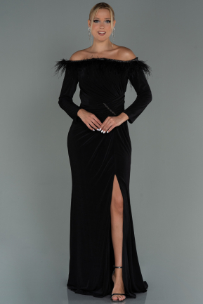 Robe de Soirée Longue Noir ABU3112