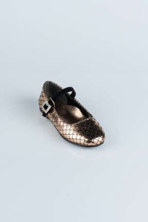 Chaussure D’enfant A motifs Bronze HR184