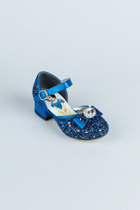 Chaussure D’enfant Squameuse Bleu Saxe HR002