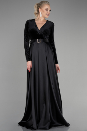 Robe de Soirée Longue Noir ABU1523