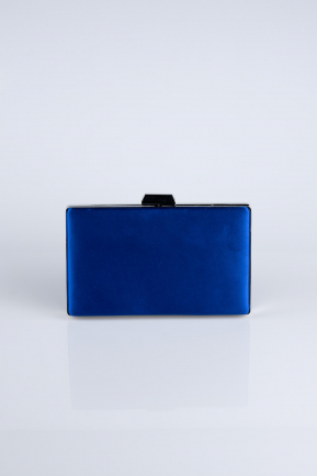 Sac de Soirée Luxe Satin Bleu Saxe SH801