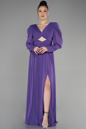 Robe de Soirée Longue Violet ABU3103
