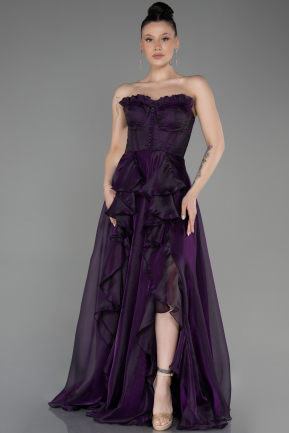 Robe de Soirée Longue Violet ABU3720
