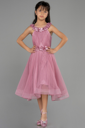Long Rose Colored Girl Dress ABU3727