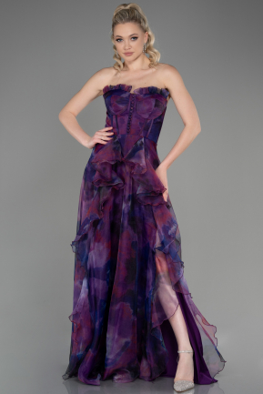Long Purple Evening Dress ABU3360
