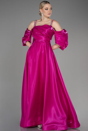Fuchsia Long Evening Prom Dress ABU3826