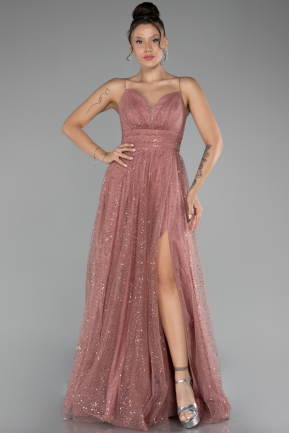 Robe De Soirée Longue Poudre ABU4152