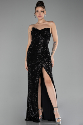 Robe de Soirée Longue Noir ABU4240