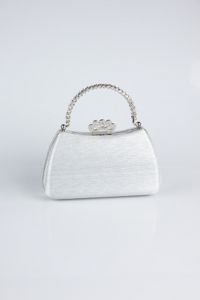 Sac de Soirée Luxe Coupe Au Laser Argent KC311