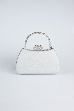 Sac de Soirée Luxe Argent KC311