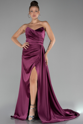 Robe de Soirée Satin Longue ABU4093