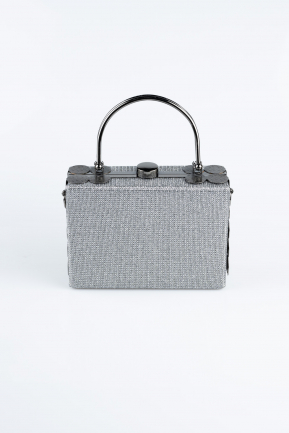 Sac de Soirée Luxe Argenté Platine KC161