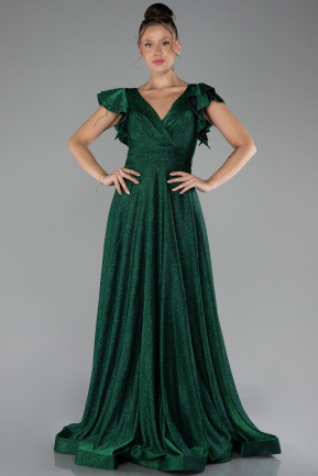 Robe de Soirée Longue Émeraude ABU4372