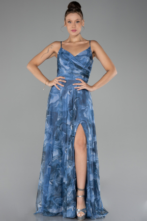 Robe De Soirée Longue Indigo ABU3954