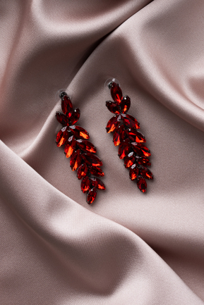 Boucle d'Oreille Rouge UK623