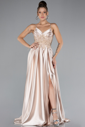 Robe de Soirée Satin Longue ABU4133