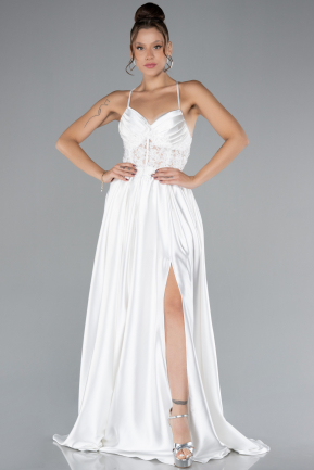 Robe de Soirée Satin Longue ABU4133