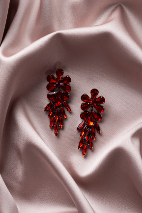 Boucle d'Oreille Rouge UK624