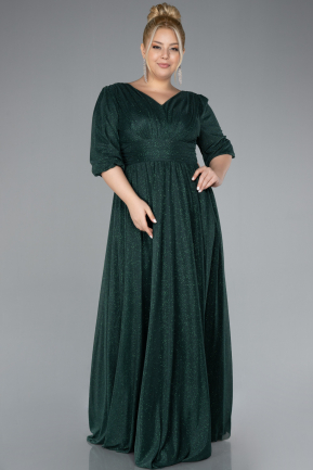 Robe De Soirée Grande Taille Longue Émeraude ABU4371