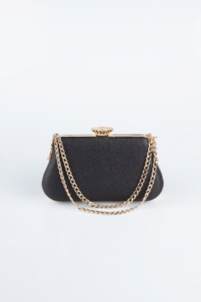 Sac De Soirée Luxe Noir-Or SH834