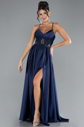 Robe de Soirée Satin Longue ABU2583