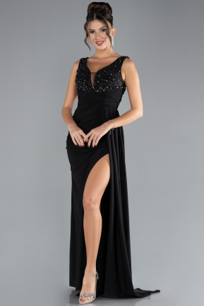 Robe de Soirée Longue Noir ABU4331