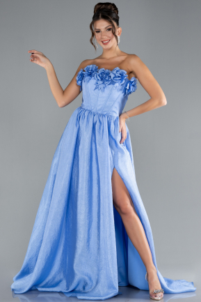 Robe de Soirée Longue Indigo ABU4337