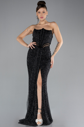 Robe de Soirée Longue Noir ABU4352