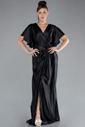 Robe de Soirée Grande Taille Longue Noir ABU4349