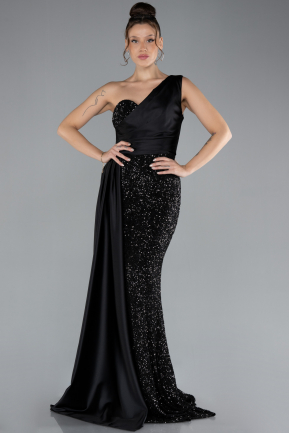 Robe de Soirée Longue Noir ABU4378