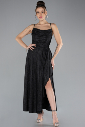 Robe de Cérémonie Midi Noir ABK2170