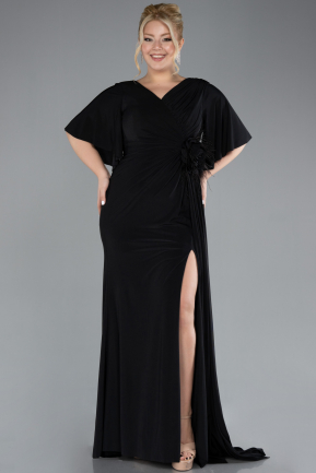 Robe De Soirée Grande Taille Longue Noir ABU4391