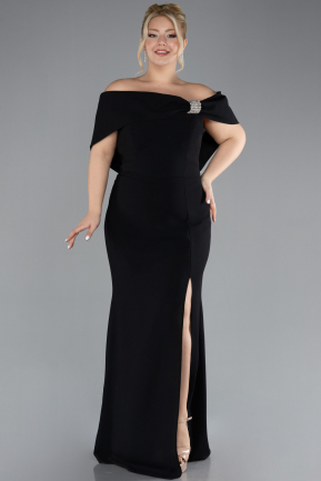 Robe De Soirée Grande Taille Longue Noir ABU3945