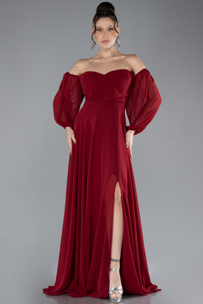 Robe de Soirée Grande Taille Longue Mousseline ABU2597