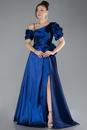 Robe de Soirée Longue Bleu Marine ABU4502