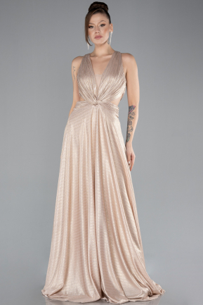 Robe de Soirée Longue Or ABU4519