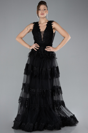 Robe de Soirée Longue Noir ABU4520