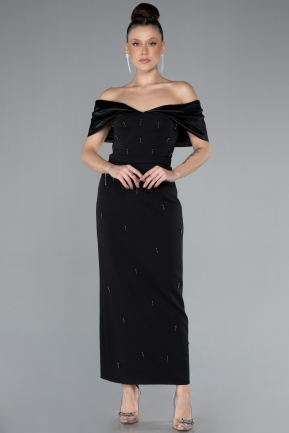 Robe De Soirée Midi Noir ABK2212