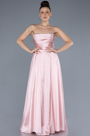 Robe de Soirée Longue Poudre ABU4579