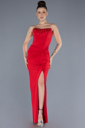 Robe de Soirée Longue Rouge ABU4602