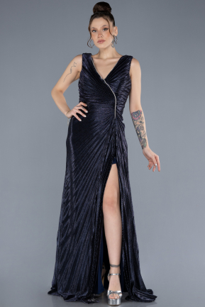 Robe de Soirée Longue Bleu Marine ABU4620