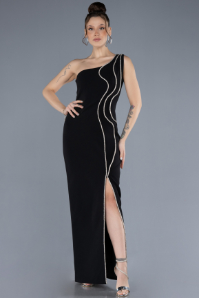 Robe de Cérémonie Midi Noir ABK2236