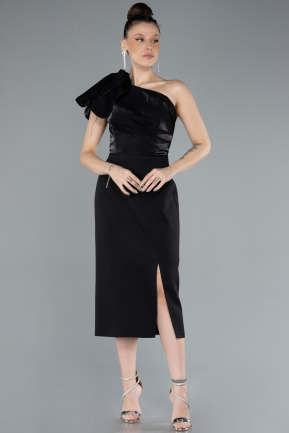 Robe de Cérémonie Midi Noir ABK2249