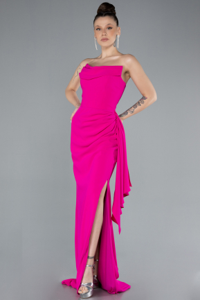 Robe Queue de Poisson Longue Fushia ABU4666